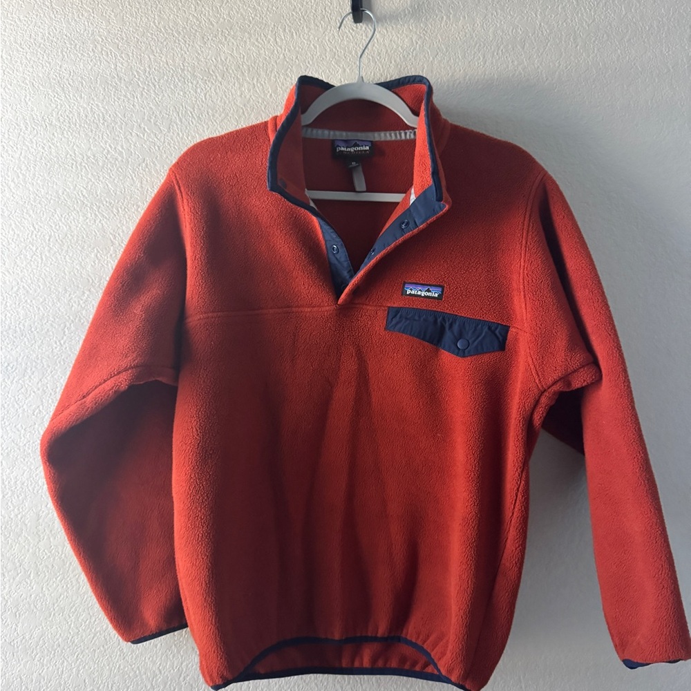Patagonia Navy and Red Synchilla Jacket